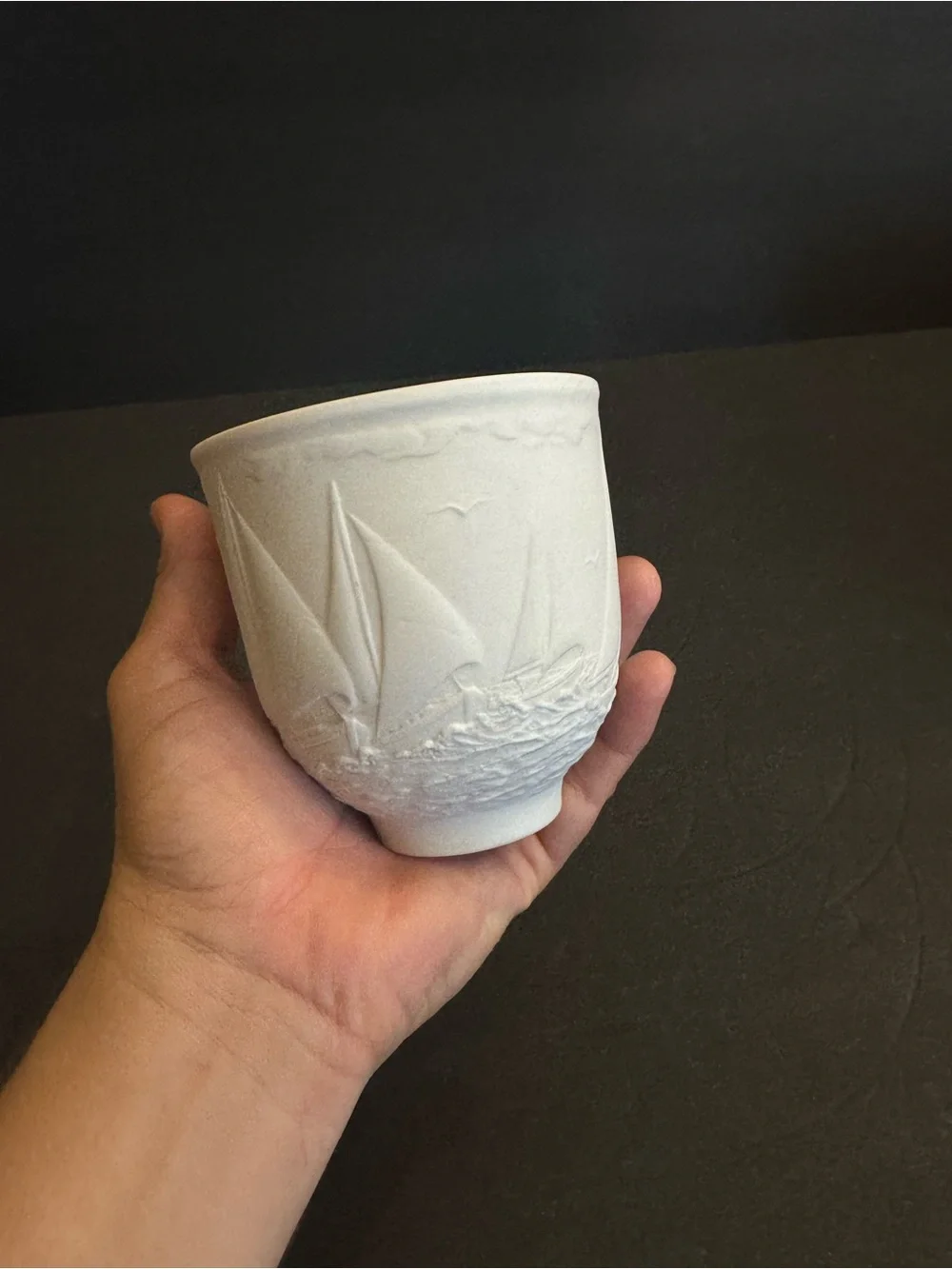 1997 Lladro Sailing The Seas Collector Society Figurine Cup Regata Made in Spain